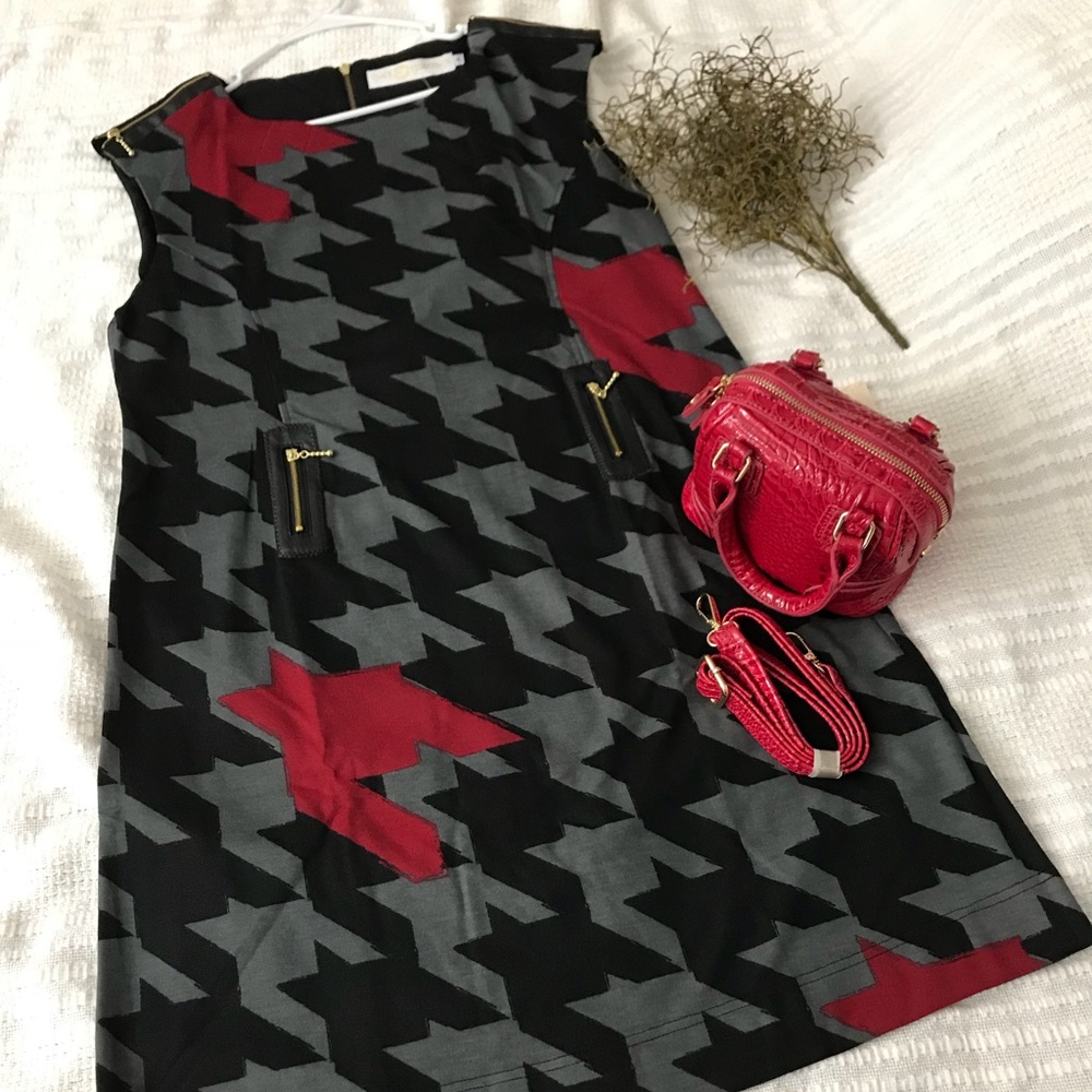 Final Drop - Houndstooth Dress and Mini Satchel - Picture 1 of 8